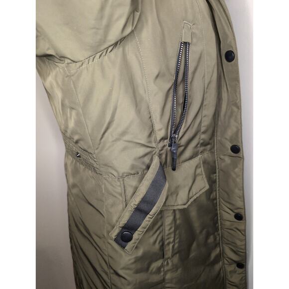 Stoic insulated outdoor winter down parka olive green coat med - Picture 7 of 13